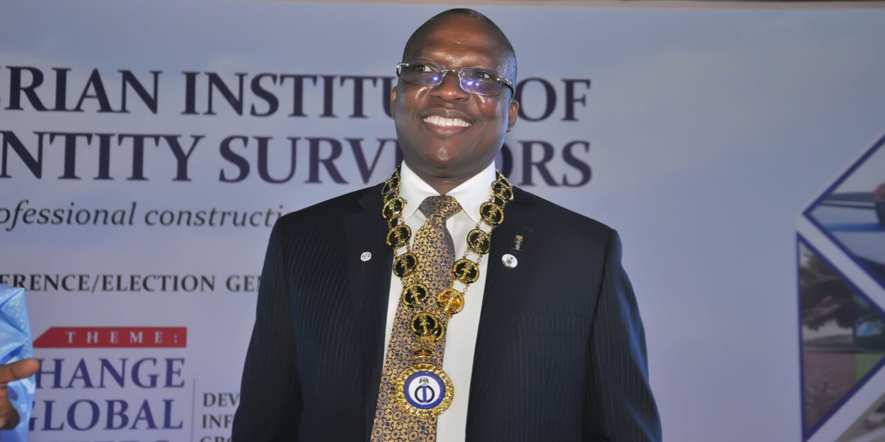 Shonubi Emerges NIQS President, Vows to Ingrain Best Practice